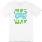Cix Yeşil The Best Gamer Beyaz T-shirt