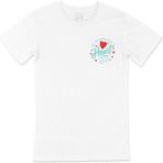 Cix Yeşil You Are Always In My Heart Cep Logo Tasarımlı Beyaz T-shirt