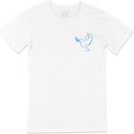 Cix Zeytin Dalı Cep Logo Tasarımlı Beyaz T-shirt