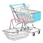 CIYODO 1 Mini Alışveriş Sepeti Atıştırmalık Sepeti Patates Kızartması Tavuk Kızartma Sepetleri Piknik Seti Paslanmaz Çelik Partiler İçin Rastgele Renk