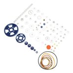 CIYODO 80 Set Diy Dişli Seti Motor Oyuncak Diy Parçaları Vites Dişliler Çocuklar Eğitici Oyuncak Aksesuarları Sonsuz Dişli Çift ​​redüksiyon Dişlisi Plastik Robot Dişli Takımı