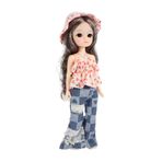 CIYODO Bjd Bebek 30cm Komple Kıyafet Ayakkabı Şapka Hawaii Temalı Kız Oyuncağı