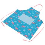 CIYODO Kadınlar Için Pişirme Önlüğü Flamingo Baskılı Mutfak Önlüğü Pişirme İçin Ayarlanabilir Polyester