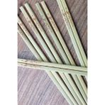 Ciyu Chopstick 10 Çift Yıkanabilir Organik Ahşap Yemek Çubuğu