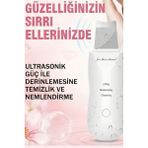 Ciyu Ticaret Süper Ultrasonic Siyah Nokta ve Akne Temizleyici Spatula Şarjlı Cilt Temizleyici Akne Spatulası - Beyaz