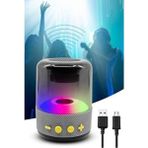 Ciyu Ticaret Yeni Nesil Kablosuz Işıklı Taşınabilir Bluetooth Hoparlör Sd Kart Flash Bellek Girişli - Siyah