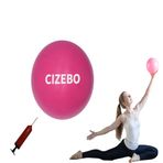 CIZEBO Dizler Arası için Küçük Egzersiz Topu, Pompalı 6 "Pilates Topu, Sınıf için 6" Çekirdek Top, 6 inç Fizik Tedavi Topu, Kadınlar için Mini Barre Topu Yoga Topu Ev Egzersizi Fitness PT, Pembe