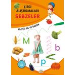 Çizgi Alıştırmaları Sebzeler - 0-6 Yaş Yayınları