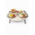 çizgi design 60 cm çap mermer desen katlana bilir Yer sofrası-oyun masası-hamur açma tahtası