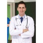 Çizgi Medikal Erkek Klasik Yaka Doktor Önlüğü Hemşire Eczacı Öğretmen Labaratuvar - Alpaka Kumaş - XS - Beyaz