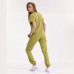Çizgi Medikal Jogger Lüks Kaliteli Likralı Doktor Hemşire Forması Scrubs Antep Fıstığı - Fıstık Yeşili - 2XS