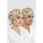 ÇİZGİ MEDİKAL Nostalji Desenli Bone (Cotton Likra Kumaş)