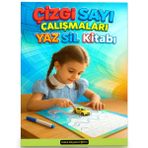 Çizgi Sayı Çalışmaları Yaz Sil Kitabı Oyuncak Araba İlaveli