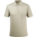 Çizgi Triko Erkek Büyük Beden Polo Yaka Düğmeli Cepli T-Shirt Klasik Kalıp - Yeşil - 3XL