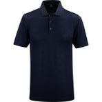 Çizgi Triko Erkek Polo Yaka Cepli Klasik Kalıp Tişört - 5107 - Lacivert - 2XL