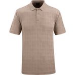 Çizgi Triko Erkek Polo Yaka Tişört - 5105 - Bej