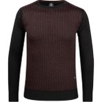 Çizgi Triko Erkek Sıfır Yaka Triko Kazak Desenli Kol ve Bel Lastikli Çelik Örgü Klasik Kalıp - 5006C - Siyah - XL