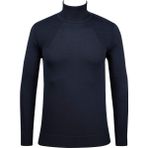 Çizgi Triko Erkek Tam Balıkçı Triko Kazak Desenli Kol ve Bel Lastikli Çelik Örgü Regular Kalıp - 5020E - Lacivert - 3XL