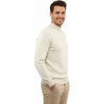 Çizgi Triko Erkek Yarım Balıkçı Kazak Çelik Örgü Regular Kalıp 5204B BGL-ST04855 - Taş
