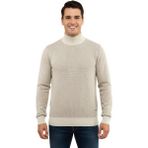 Çizgi Triko Erkek Yarım Balıkçı Kazak Çelik Örgü Regular Kalıp 5206B BGL-ST04853 - Taş - 2XL