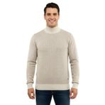 Çizgi Triko Erkek Yarım Balıkçı Kazak Çelik Örgü Regular Kalıp 5206B BGL-ST04853