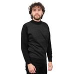 Çizgi Triko Yarım Balıkçı Yaka Desenli Kazak, 2XL, 80425202164225, SİYAH, Erkek