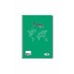 Çizgili 40 Yaprak Spiralli Defter A4 Boy Plastik Kapak (1 Adet )