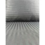 Çizgili Saten Antrasit 2 Adet 50x70 Yastık Kılıfı