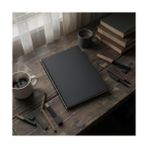 Çizgili Spiralli Not Defteri, A4 Boyut (21X29,7 Cm), 60 Yaprak, 90GR. Ivory Kağıt, Ofis Için Ideal (Siyah Kapak) - Standart