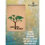 Çizgisiz 20X28 cm 100 Yaprak Telli Defter Sert Karton Kapak Krem Renk Kağıt Save The Planet Bej Tek Ebat Büyük Boy Spiralli Çizgisiz Konsept Defterler Sert A4 100 Yaprak