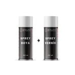 Çizik Giderici Beyaz Renk Sprey Rötuş Boyası +Sprey Vernik