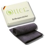 Çizilmez Premium Gözlük Temizleme Bezi - Gözlük, Cep Telefonu, Dizüstü Bilgisayar ve Kamera Lensi için 2 x Mikrofiber Temizleme Bezi (20 x 20 cm), Optik Kalitesi