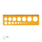 Çizim Ve Teknik Çizim İçin Çok Amaçlı Daire Şablonu 24 Cm