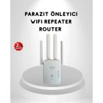 Cj 300Mbps Wifi Menzil Genişletici 4 Antenli Wpa3 Güvenlikli Priz Tipi Repeater