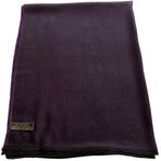 CJ Apparel Bayan el yapımı Nepal püsküllü şal Pashmina şal, Mor ve Siyah, Ölçü Birimi
