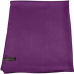 CJ Apparel Bayan tek renkli tasarım Nepal Pashmina şal, mor, Ölçü Birimi