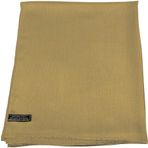 CJ Apparel Bayan Tek Renkli Tasarım Pashmina Şal, Altın Fc1046, Tek Beden