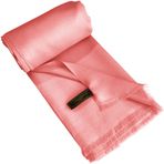 CJ Apparel Bayan Tek Renkli Tasarım Pashmina Şal, Pembe Fc1110, Tek Beden