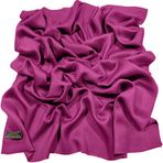 CJ Apparel Düz Renk Tasarım Nepal Saçak Şal Eşarp Wrap Atmak Baş Sarma Yüz Kapağı Pashmina YENİ Çaldı, Fuşya Mor, Tek Beden