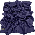 CJ Apparel Düz Renk Tasarım Nepal Saçak Şal Eşarp Wrap Atmak Baş Sarma Yüz Kapağı Pashmina YENİ Çaldı, İndigo Mavisi Fc1061, Tek Beden