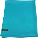 CJ Apparel Düz Renk Tasarım Nepal Saçak Şal Saniye Eşarp Wrap Çaldı Atmak Kafa Wrap Yüz Kapağı Pashmina YENİ, Turkuaz, Tek Beden