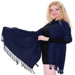 CJ Apparel Düz Renk Tasarım Nepal Şal Eşarp Wrap Atmak Baş Wrap Yüz Kapak Pashmina YENİ Çaldı, Koyu Mavi ve Mor, Tek Beden