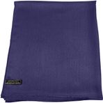 CJ Apparel Düz Renk Tasarım Püsküllü Şal Saniye Eşarp Sarma Şal Atkı Baş Sarma Yüz Örtüsü Paşmina YENİ, İndigo Mavisi, Tek Beden
