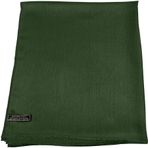 CJ Apparel Düz Renk Tasarım Saçak Şal Saniye Eşarp Wrap Çaldı Atmak Kafa Sarma Yüz Kapağı Pashmina YENİ, Koyu yeşil Col 17, Tek Beden