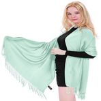 CJ Apparel Düz Renk Tasarım Şal Eşarp Şal Atmak Baş Sarma Yüz Kapağı Pashmina YENİ Çaldı, Gök Mavisi, Tek Beden
