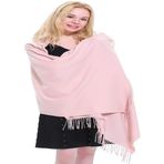 CJ Apparel Kalın Katı Renk Tasarım Pamuk Karışımı Şal Eşarp Wrap Atmak Baş Wrap Yüz Kapağı Pashmina YENİ Çaldı, Açık Pembe, Tek Beden