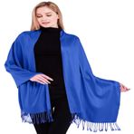CJ Apparel Kraliyet Mavisi Düz Renk Püsküller Tasarım Nepal Şal Saniye Eşarp Şal Çaldı Atmak Baş Sarma Pashmina El Yapımı Nepal Yeni, Kraliyet Mavisi An1112, Tek Beden