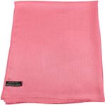 CJ Apparel Mercan Pembe Düz Renk Saçak Tasarım Nepal Şal Saniye Eşarp Şal Çalınan Atmak Baş Sarma Pashmina El Yapımı Nepal YENİ, Mercan Pembesi, Tek Beden