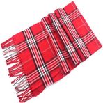 CJ Apparel Tartan Tasarım Nepal Püsküller Şal Eşarp Şal Şal Atmak Baş Wrap Yüz Kapağı Pashmina YENİ, Kırmızı Tartan, Tek Beden