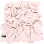 CJ Apparel Tek Renkli Tasarım, Nepal Püsküllü Şal, Çalıntı, Örtü, Başlık, Pashmina, açık gül rengi, Ölçü Birimi